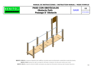 PASO CON OBSTÁCULOS Obstacle Path Passage D´Obstacle