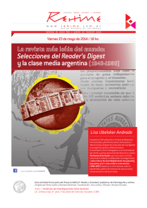 Selecciones del Reader`s Digest y la clase media argentina