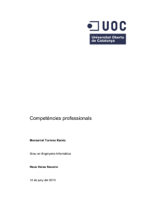 Competències professionals - Universitat Oberta de Catalunya