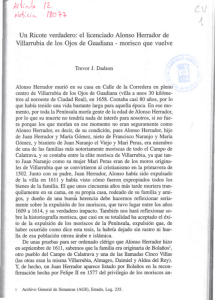 Un Ricote verdadero: el licenciado Alonso Herrador de