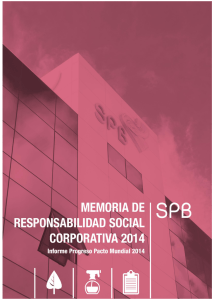 emoria Responsabilidad Social Corporativa SPB 2014