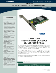 LP-EC1000 Tarjeta de Red (NIC) PCI 10/100/1000 Mbps.