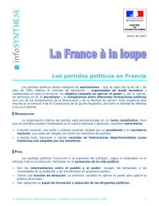 Partis politiques en France (Partidos politicos en Francia)