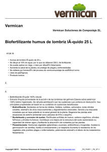 Vermican Biofertilizante humus de lombriz lÃ