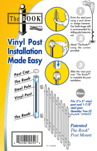 Drive the steel post using a post driver