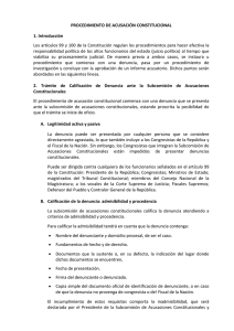 PROCEDIMIENTO DE ACUSACIÓN CONSTITUCIONAL 1