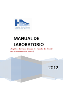 Manual Laboratorio 2012 - Hospital Dr. Hernán Henríquez Aravena