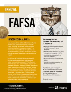 introducción al fafsa