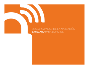 descarga y uso de la aplicación safecard para edificios.