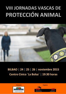 Programa Jornadas vascas de protección animal