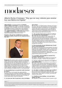 Alberto Rocha (Cointega): “Hay que ser muy valiente