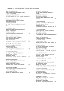 Español A1 Fray Luis de León, Canción de la vida solitaria