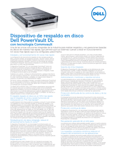 Dispositivo de respaldo en disco Dell PowerVault DL