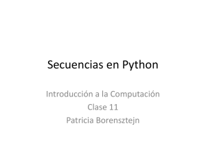 Secuencias en Python