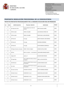 Resolución provisional Premios Nacionales eTwinning 2016