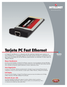 Tarjeta PC Fast Ethernet