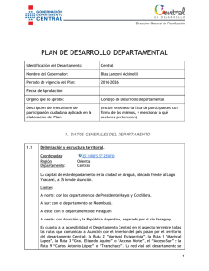 plan de desarrollo departamental - Gobernación del Departamento