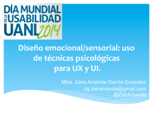Diseño emocional/sensorial: uso de técnicas psicológicas para UX y