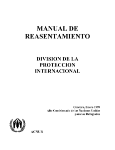 Manual de Reasentamiento, 1999 - Instituto de Derechos Humanos