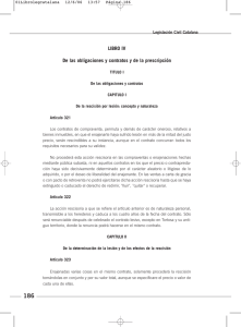 LIBRO IV De las obligaciones y contratos y de la