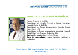 prof. dr. julio yarmuch gutiérrez - Hospital Clínico Universidad de Chile