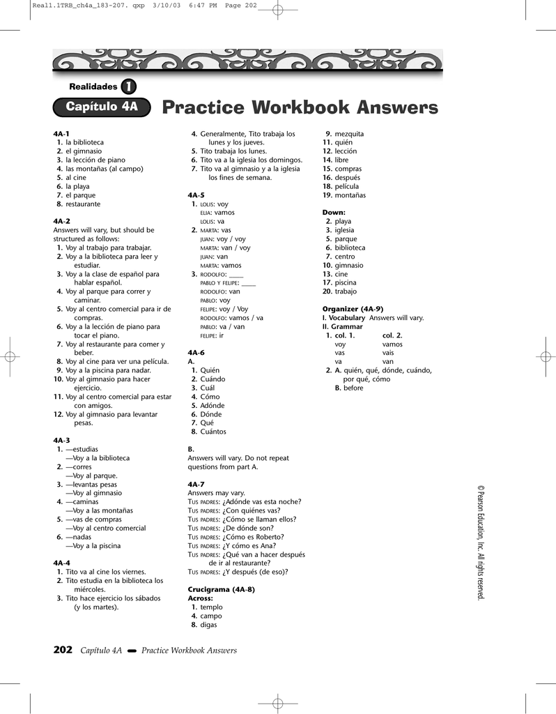 realidades 2 capitulo 5b 1 guided practice answers