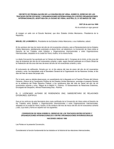 decreto de promulgación de la convención de viena, sobre el