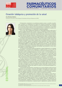 editorial - Farmacéuticos Comunitarios