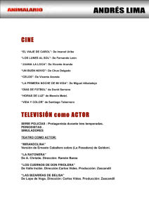 CINE TELEVISI&Oacute;N como ACTOR