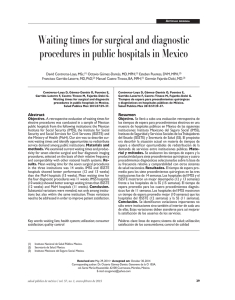 Waiting times for surgical and diagnostic procedures in public