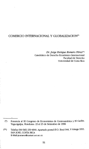 Page 1 COMERCIO INTERNACIONAL Y GLOBALIZACIONº Dr