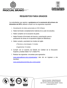 estos requisitos. - Institución Universitaria Pascual Bravo