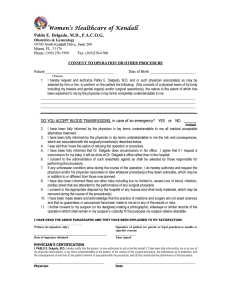 Consent Forms GYN - Women`s Healthcare of Kendall, LLC