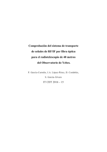 Comprobación del sistema de transporte de señales de RF/IF por