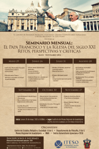 seminario mensual: el papa francisco y la iglesia