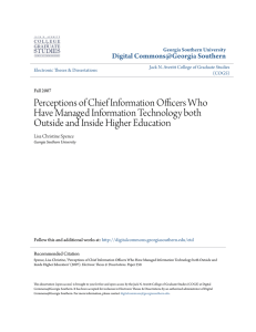 Perceptions of Chief Information Officers Who Have Managed