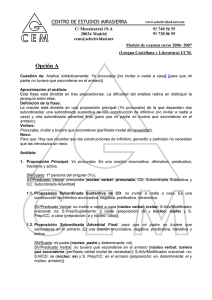 Propuesta de examen 06 - 07- Sintaxis resuelta pregunta 4 A
