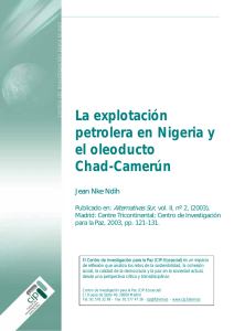 La explotación petrolera en Nigeria y el oleoducto Chad