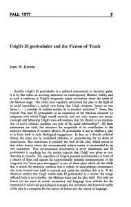 FALL 1977 5 Usigli`s El gesticulador and the Fiction