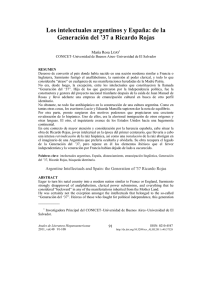 Los intelectuales argentinos y España: de la Generación del `37 a