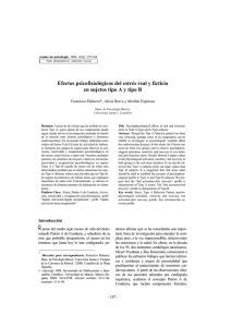 Efectos psicofisiológicos del estrés real y ficticio en sujetos tipo A y