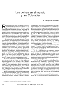 Las quinas en el mundo y en Colombia