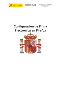 Configuración de Firma Electrónica en Firefox