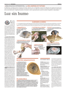 Lámpara de Tuétano - Diario de Atapuerca