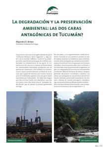 La degradación y la preservación ambiental: las dos caras