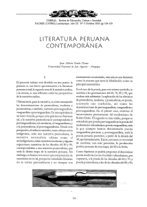 Literatura Peruana Contemporanea