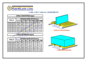 TABLA DE CARGAS ADMISIBLES