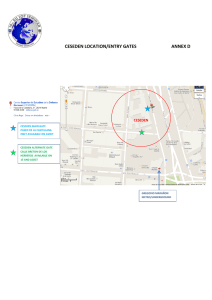 CESEDEN LOCATION/ENTRY GATES ANNEX D