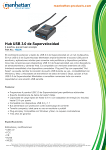 Hub USB 3.0 de Supervelocidad