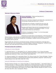 Dra. Villanueva Ibáñez Maricela - Universidad Politécnica de Pachuca